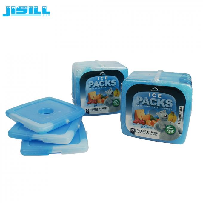Paquete plástico del gel del bloque de hielo del congelador de la cáscara dura del HDPE del precio de fábrica mini para el bolso del almuerzo
