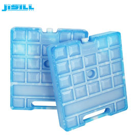 Comida azul del bloque de hielo del gel de las bolsas de hielo más frescas reutilizables grandes del HDPE con la manija