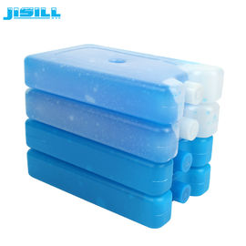 blanco transparente de la bolsa de hielo plástica de la fan del HDPE de la categoría alimenticia 400g con el líquido azul
