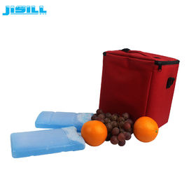 Gel azul portátil que llena las bolsas de hielo reutilizables plásticas para el almacenamiento de la comida