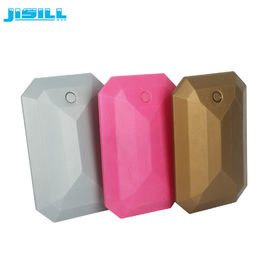 Material plástico seguro de la comida de los bloques de hielo del congelador de la bolsa de hielo de la fan de la forma irregular