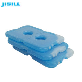 Los paquetes frescos del congelador del OEM/del ODM que refrescan el gel embalan blanco transparente con el líquido azul