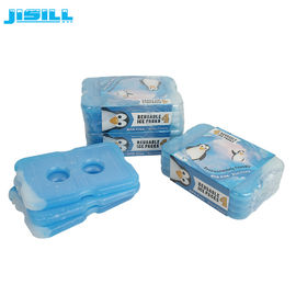 Los paquetes frescos del congelador del OEM/del ODM que refrescan el gel embalan blanco transparente con el líquido azul