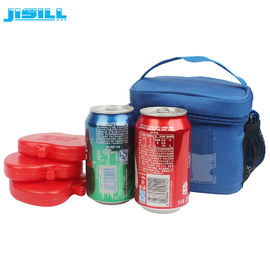 Las mini bolsas de hielo del congelador reutilizable rojo de la comida para los bolsos MSDS del refrigerador de los niños aprueban