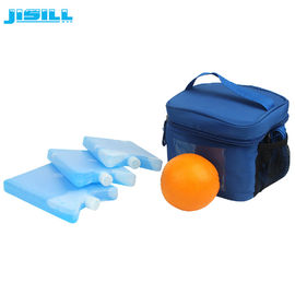 Las pequeñas bolsas de hielo plásticas reutilizables no tóxicas para los bolsos y los refrigeradores del almuerzo