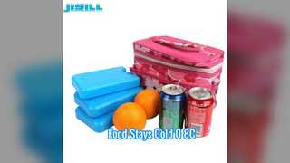 La bolsa de hielo de 600 ml mantiene los alimentos fríos 0-8 ° C