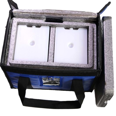 Caja portátil durable del refrigerador de la caja fresca médica vaccínea ligera móvil de la sangre con la bolsa de hielo