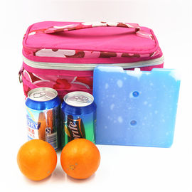 Las bolsas de hielo plásticas duras del refrigerador del HDPE de la categoría alimenticia para el bolso fresco del almuerzo