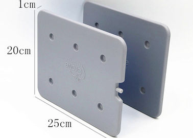 Placas frigoríficas eutéticas de alta eficiencia Envases frigoríficos médicos de 25 x 20 x 1 cm para alimentos congelados