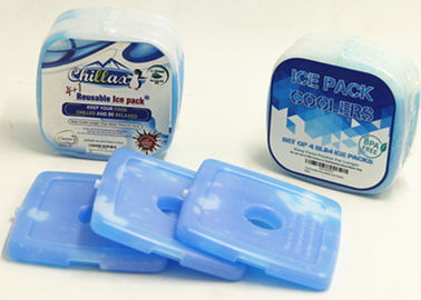 Las bolsas de hielo plásticas duras azules de encargo para la comida 12,2 * 12,2 * el 1.2cm