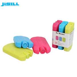 Mini bolsas de hielo para niños para la bolsa de almuerzo, bolsas de gel rojo congelado 12 * 7.8 * 2cm Tamaño para alimentos congelados