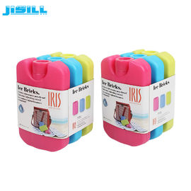Mini bolsas de hielo para niños para la bolsa de almuerzo, bolsas de gel rojo congelado 12 * 7.8 * 2cm Tamaño para alimentos congelados