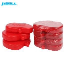 Alta eficiencia Reutilizables bonitas bolsas de hielo libre de Bpa Rojo de forma de manzana ladrillos de hielo para bolsas más frías