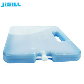 Envases de hielo refrigerantes grandes de plástico duradero de HDPE reutilizables con mango / congelador refrigerante para alimentos congelados