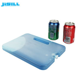 Envases de hielo refrigerantes grandes de plástico duradero de HDPE reutilizables con mango / congelador refrigerante para alimentos congelados