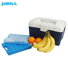Azul reutilizable de las bolsas de hielo grandes del refrigerador del HDPE de la categoría alimenticia con la manija