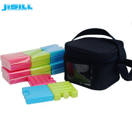 Coloridos mini bloques de hielo de plástico pequeños paquetes de hielo de gel SAP CMC dentro líquido para alimentos congelados