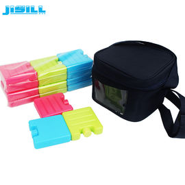Coloridos mini bloques de hielo de plástico pequeños paquetes de hielo de gel SAP CMC dentro líquido para alimentos congelados