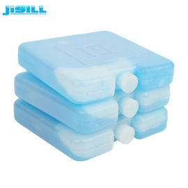 Grado alimentario HDPE + SAP Mini Ice Packs Bloque de hielo / Gel de hielo dentro de líquido 10 * 10 * 2cm para alimentos congelados