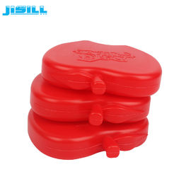 Mini Ice Packs reutilizable rojo MSDS aprueba para los niños que el refrigerador empaqueta la comida congelada