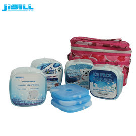 Las bolsas de hielo plásticas materiales del HDPE cupieron el refrigerador fresco de la fiambrera fresca delgado para el bolso de los niños