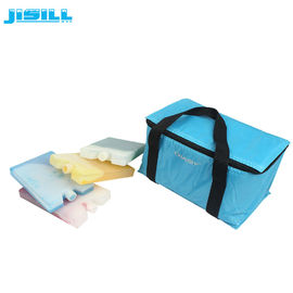 El color modificado para requisitos particulares no tóxico plástico de las bolsas de hielo de la comida segura de JISILL para los niños almuerza los bolsos