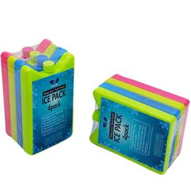 Bloques de hielo reutilizables de plástico rígido de grado alimenticio, bolsas de hielo para el almuerzo