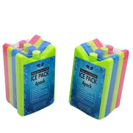 Bloques de hielo reutilizables de plástico rígido de grado alimenticio, bolsas de hielo para el almuerzo